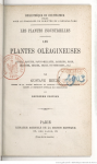 Les plantes oléagineuses