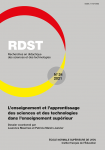 Numéro thématique : L'enseignement et l'apprentissage des sciences et des technologies dans l'enseignement supérieur